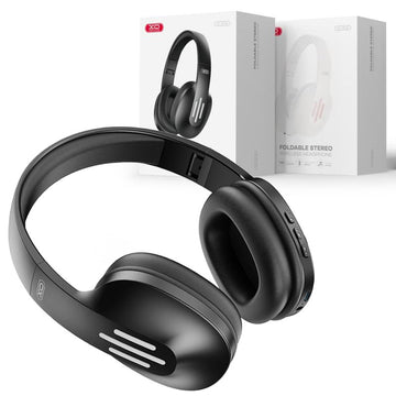 Casti Wireless XO BE39, Over Ear, BT 5.0, 180h StandBy, Gaming, Foldable - Negru