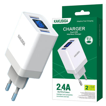 Incarcator Retea Kaku KSC-756, 18W, 2.4A, 1xUSB-A, QC 3.0, Power LED - Alb
