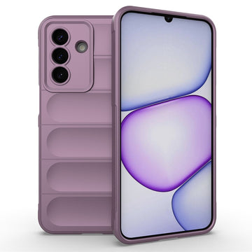 Husa Wave pentru Samsung Galaxy A57, Grip Microfiber, ShockProof - Mov deschis