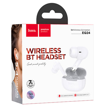 Casti Wireless Hoco EQ24, Ear Buds, BT 5.4, 40/320mAh - Star / Alb