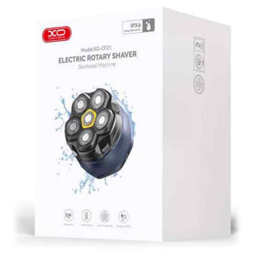 XO CF21, Aparat de Barbierit, cu 6 Lame Rotative, 1400mAh, Waterproof, Compact - Albastru