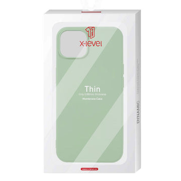 Husa X-Level Thin pentru iPhone 6s Plus, 6 Plus, MicroFiber - Verde deschis