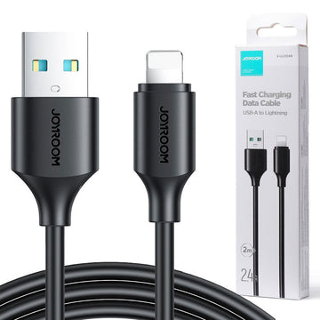 Cablu Date si Incarcare Joyroom S-UL012A9, USB-A la Lightning, 2.4A, 2m - Negru