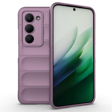 Husa Wave pentru Xiaomi Redmi Note 15 5G, Grip Microfiber, ShockProof - Mov deschis