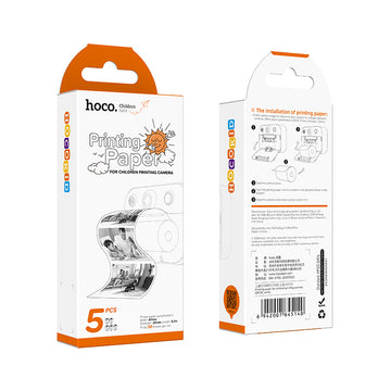 Camera Foto-Kids Hoco PRINT, Rola Hartie Foto pentru Camera Foto-Kids, Set 5 Buc. - Alb