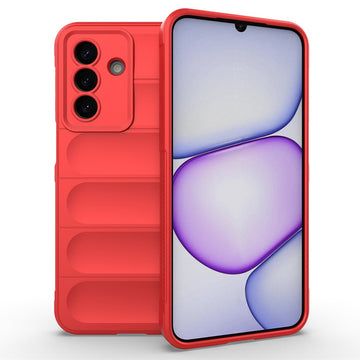 Husa Wave pentru Samsung Galaxy A37, Grip Microfiber, ShockProof - Rosu