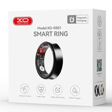 XO RS01, Smart Ring, Multi Sensor, #10 Diametru Int. 19.9 Mm, Aliaj de Titan - Negru