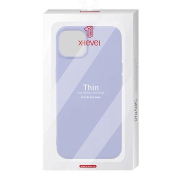 Husa X-Level Thin pentru iPhone, Xr, MicroFiber - Mov