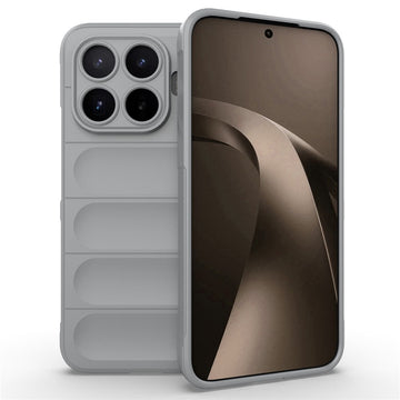 Husa Wave pentru Xiaomi 17T PRO, Grip Anti-Shock, TPU - Smoke gri