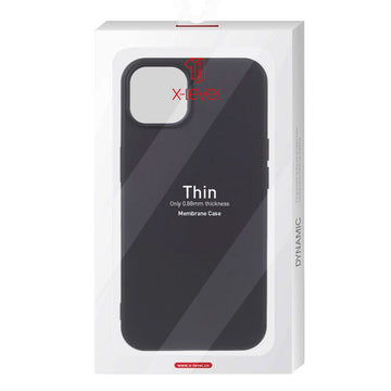 Husa X-Level Thin pentru iPhone 8 Plus, 7 Plus, MicroFiber - Negru