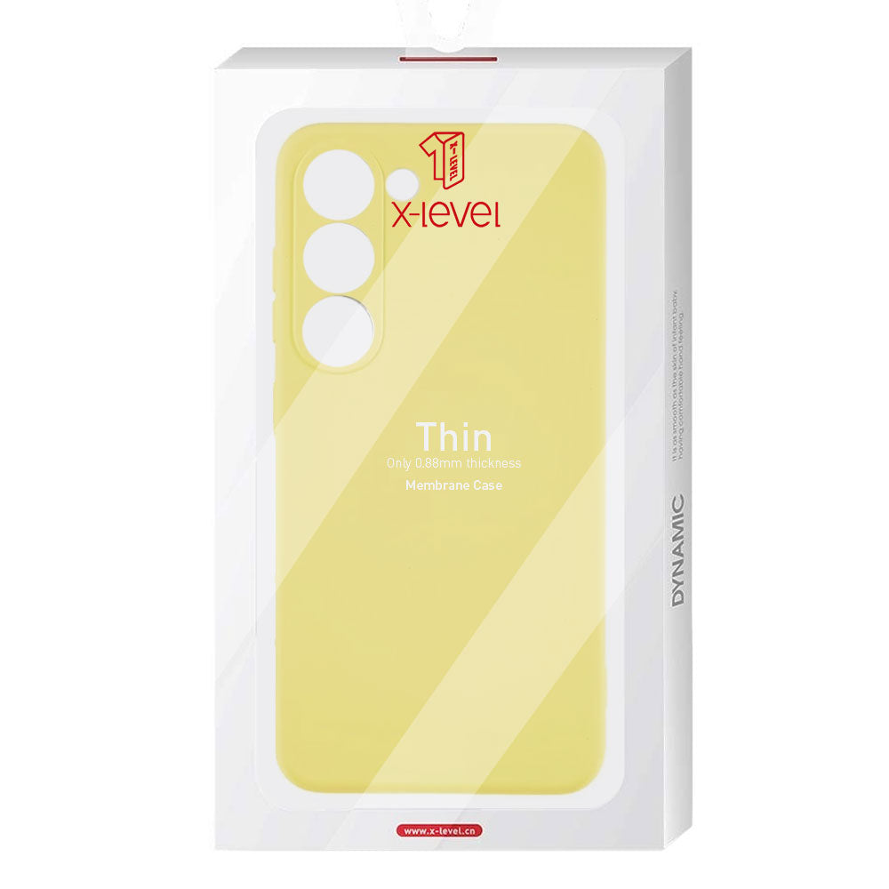 Husa X-Level Thin - Samsung S22 - MicroFiber, Yellow