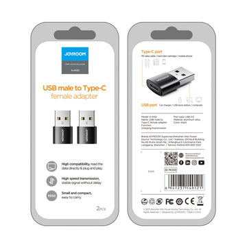 Adaptor OTG Transfer Joyroom S-H152, USB-C la USB-A - Negru