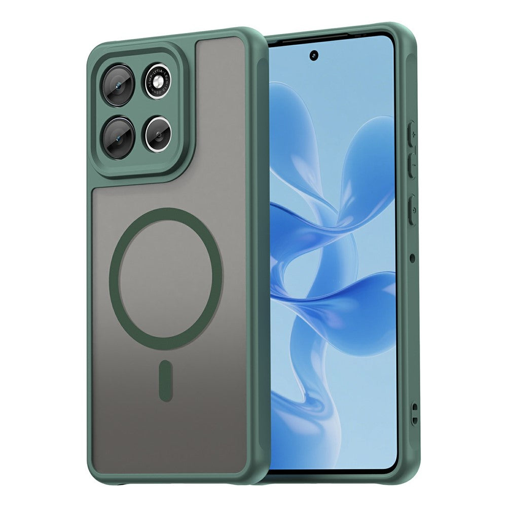 Husa MagFrost Pro - Motorola Moto G86, Matte MagSafe, Frosted frame, Green