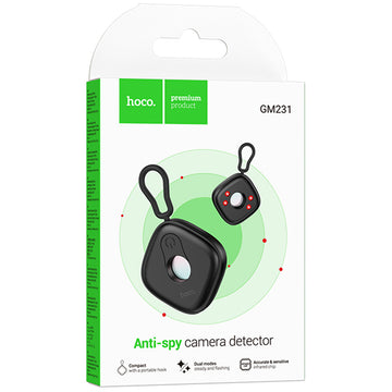Hoco GM231, Smart Detector AntiSpy, Camere Video Ascunse, InfraRed, 2*Scan - Negru