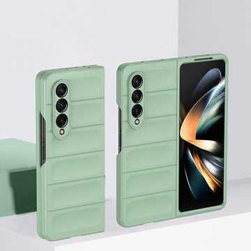 Husa Strip pentru Samsung Z Fold6, Matte, ShockProof - Verde deschis