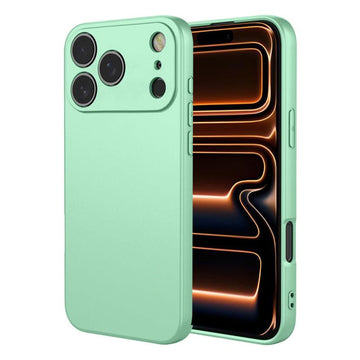 Husa Soft pentru iPhone 17 pro, MicroFiber, TPU - Turcoaz