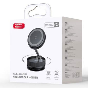 Suport Auto XO C196, Magnetic, Montaj Bord, Suction Cup, Pliabil, MultiAngle - Negru