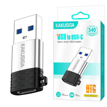 Adaptor OTG Transfer/Incarcare Kaku KSC-1421, USB-A la USB-C, Fast - Gri