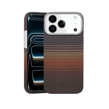 Husa Aramid PTK pentru iPhone 17, Kevlar Fiber cu MagSafe, Sunset