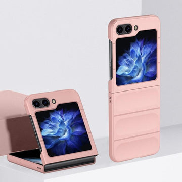 Husa Strip pentru Samsung Z Flip6, Matte, ShockProof - Roz