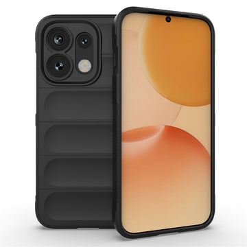 Husa Wave pentru Oppo Reno 16/16 Pro, Grip Microfiber, ShockProof - Night negru