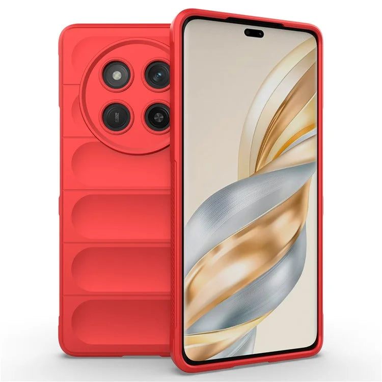 Husa Wave - Honor Magic7 Lite, Grip Microfiber, ShockProof, Pure Red