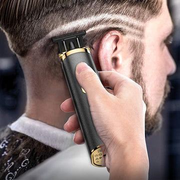 Aparat de Tuns Hoco HP22, Hair Clipper, Portabil, 600mAh, 7000RPM, 4 Distantiere, Retro - Negru