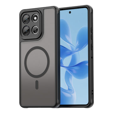 Husa MagFrost Pro pentru Motorola Moto G86, Matte MagSafe, Frosted Frame - Negru