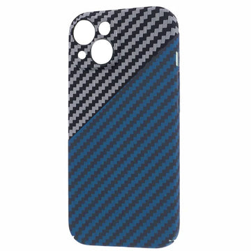 Husa iPefet Carbon pentru iPhone 11 Pro, Kevlar Pattern - Albastru / Gri