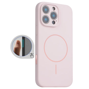 Husa MagThin pentru iPhone 16 Pro Max, SoftTouch, Camera Control, TPU - Light roz