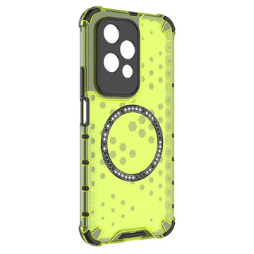 Husa HoneyComb pentru Honor 200 Lite, Magnet MagCase, AntiDrop Corners - Verde