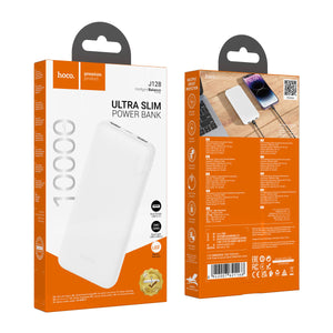 Baterie externa Hoco J128, 10.000mAh, 10W, 2xUSB-A, LED Display - Alb