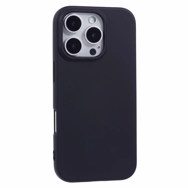 Husa Soft - iPhone 16 Pro, MicroFiber, TPU, Pure Black