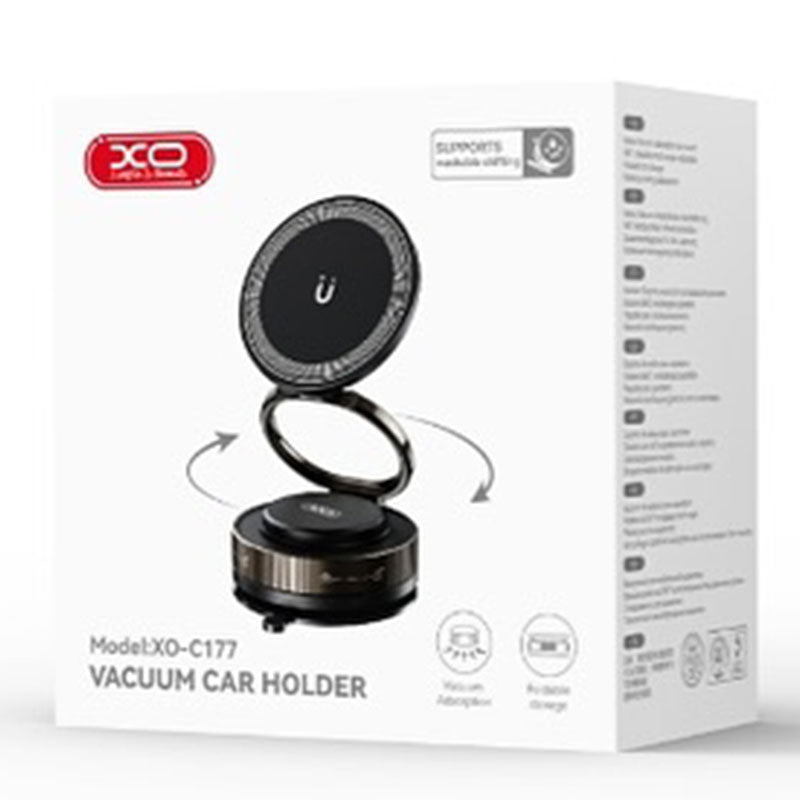 XO (C177) - Suport Auto, DashBoard, cu Ventuza, MagRing, FlipStick, Black
