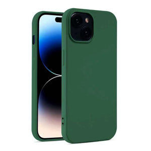 Husa Soft - iPhone 15 Plus, MicroFiber, TPU, Dark Green