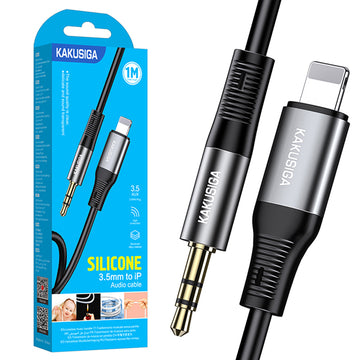 Cablu Audio Kaku KSC-891, Lightning la Jack 3.5mm M, 1m - Negru