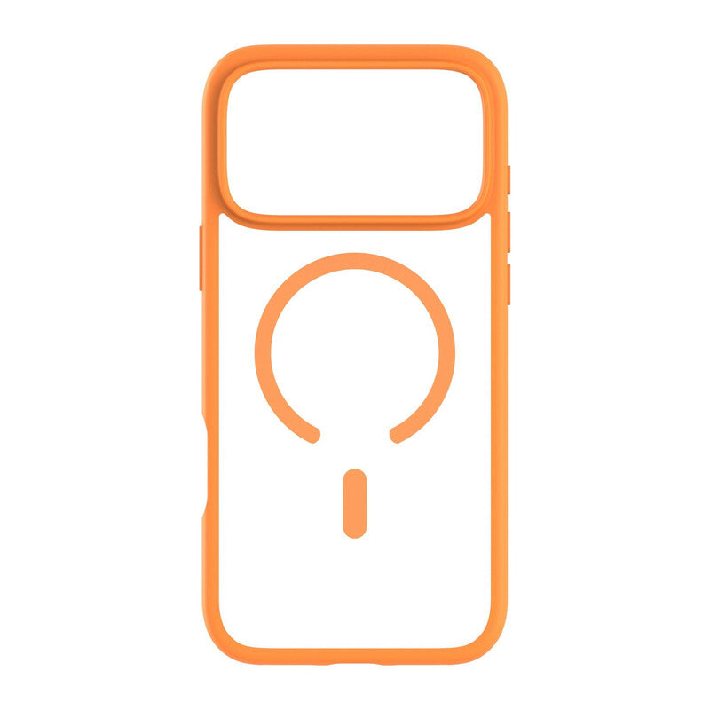 Husa CrystalMag - iPhone 17, MagCase, CamStand, Orange