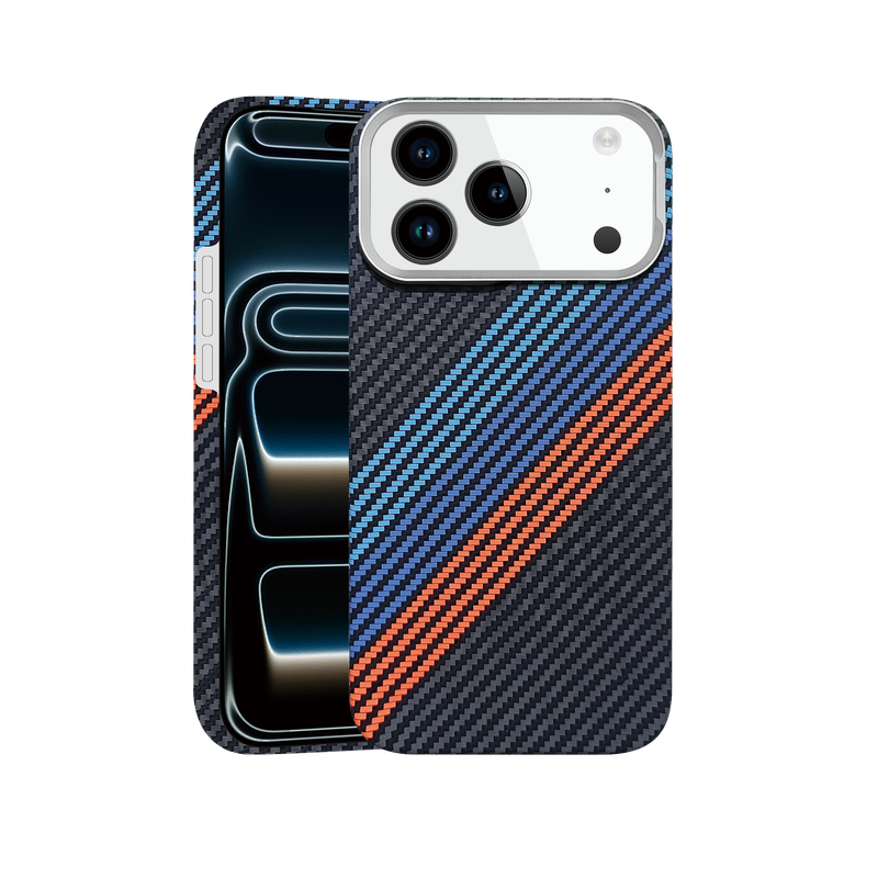 Husa Aramid PTK - iPhone 17 Pro Max, Kevlar Fiber cu MagSafe, BMW