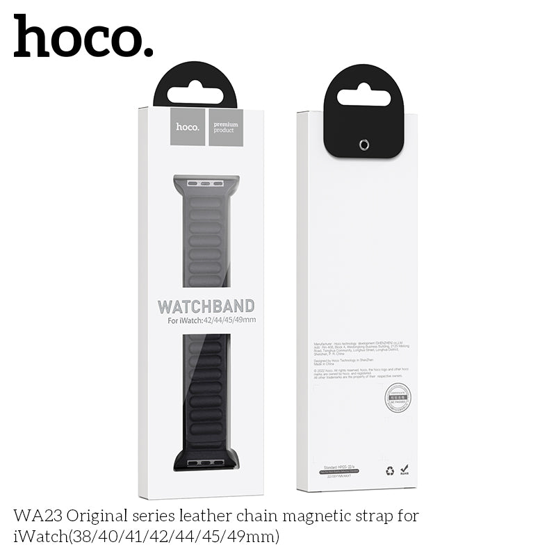 Hoco (WA24) - Curea metalica, Universal Size (42/44/45/49mm) - Original Chain, CYAN