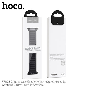 Hoco WA24, Curea Metalica, Universal Size 42/44/45/49mm, Original Chain - CYAN