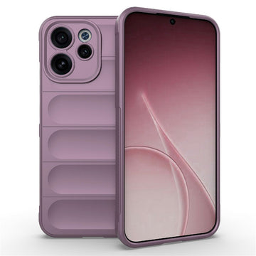 Husa Wave pentru Oppo, Reno 15F, Grip Anti-Shock, TPU - Mov deschis