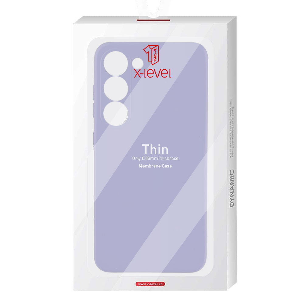 Husa X-Level Thin - Samsung A03 (166") - Microfiber, TPU, Lilac