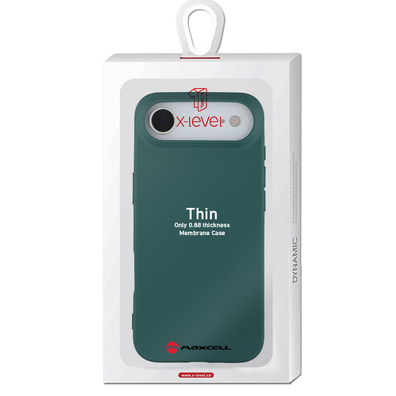 Husa X-Level Thin - iPhone 17 Air, Thin Series, SoftTouch, Deep Green