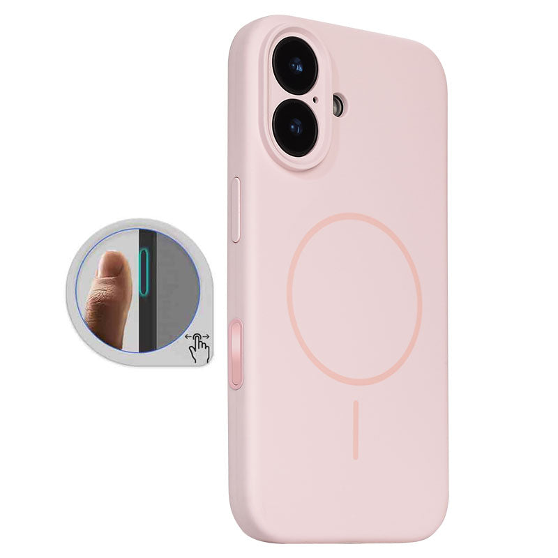 Husa MagThin - iPhone 16, SoftTouch, Camera Control, TPU, Light Pink