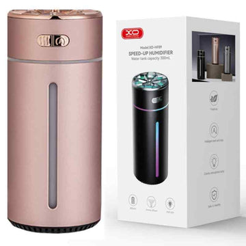XO HF09, Umidificator Casa/Auto, tip Spary, 800mAh, Ambiental Light, Night Cool Atmosphere - Roz