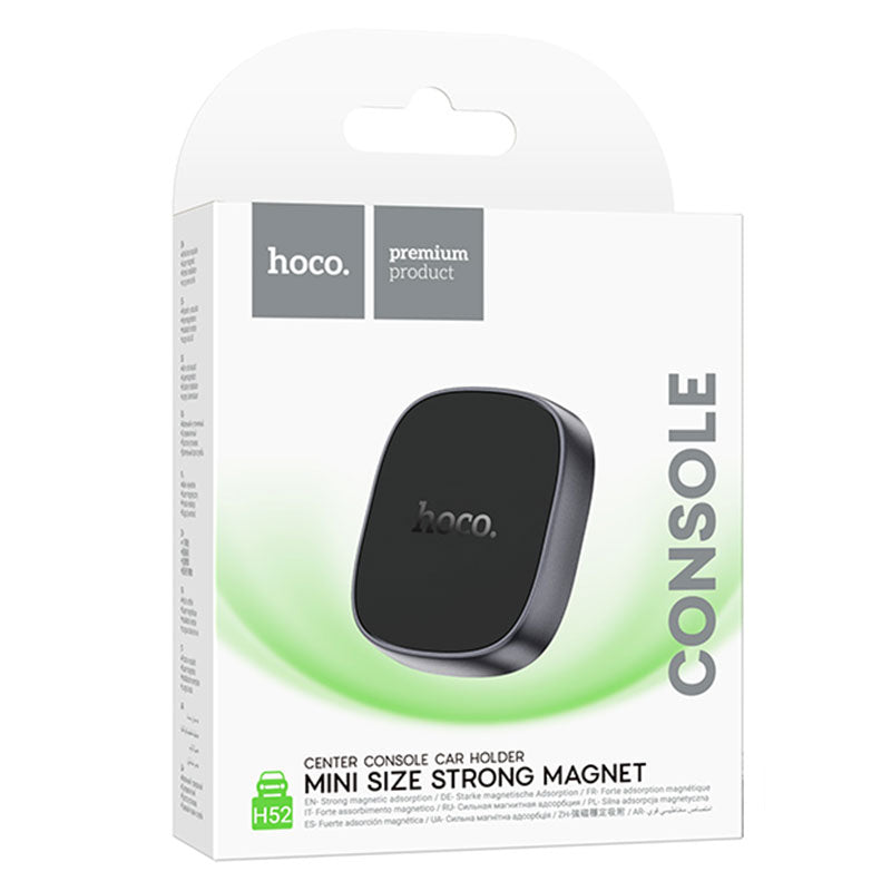 Hoco (H52) - Suport Auto, Magnetic, montaj Ventilatie, UltraCompact, Black/Grey