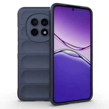 Husa Wave pentru Oppo A5 Pro 5G, Grip Microfiber, ShockProof - Bleumarin