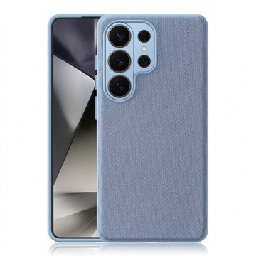 Husa Woven pentru Samsung S26 Ultra, MagCase, TechWoven Piele, Soft Craft, Bleu