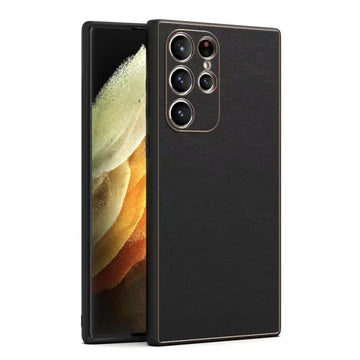 Husa Yolo pentru Samsung S23 FE, Piele ecologica, TPU Edge - Negru