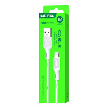 Cablu Date si Incarcare Kaku KSC-535, USB-A la Lightning, 18W, 2.4A, 1m - Alb